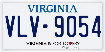 VA license plate VLV9054