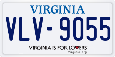 VA license plate VLV9055