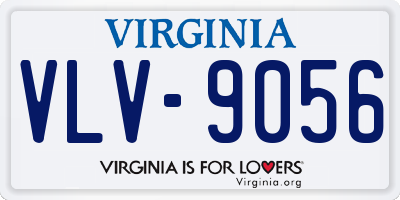 VA license plate VLV9056