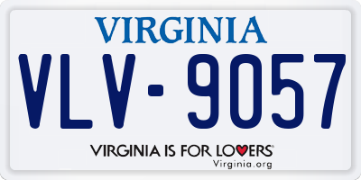 VA license plate VLV9057