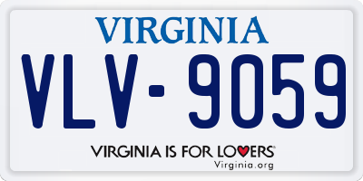 VA license plate VLV9059