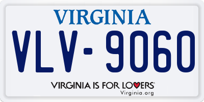 VA license plate VLV9060