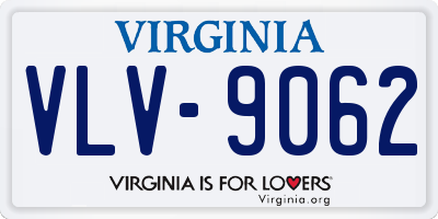 VA license plate VLV9062