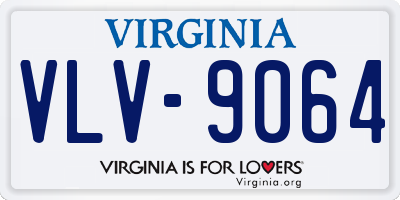 VA license plate VLV9064