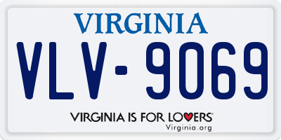 VA license plate VLV9069