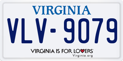 VA license plate VLV9079