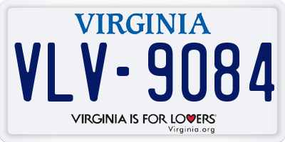 VA license plate VLV9084