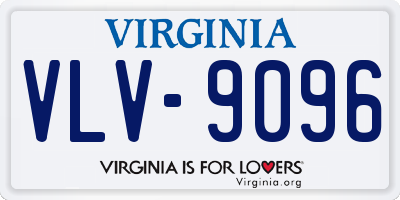 VA license plate VLV9096