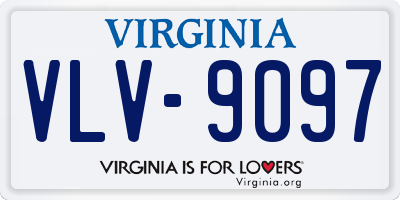 VA license plate VLV9097