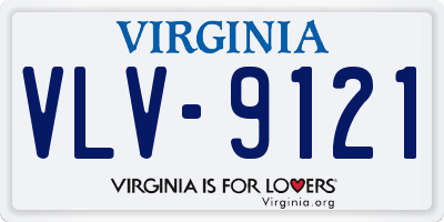 VA license plate VLV9121