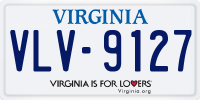 VA license plate VLV9127