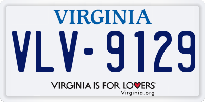 VA license plate VLV9129