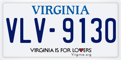 VA license plate VLV9130