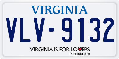 VA license plate VLV9132