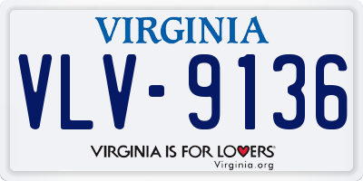 VA license plate VLV9136