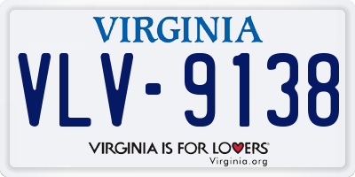 VA license plate VLV9138