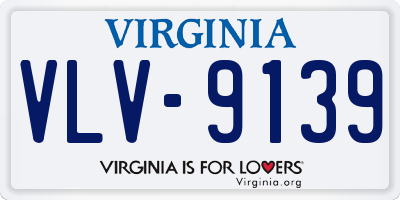 VA license plate VLV9139