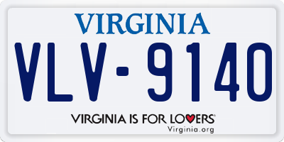 VA license plate VLV9140