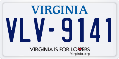 VA license plate VLV9141