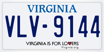 VA license plate VLV9144