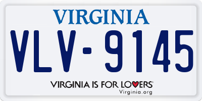 VA license plate VLV9145