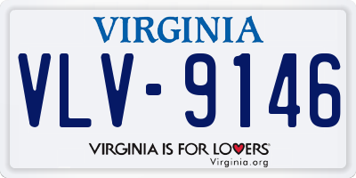 VA license plate VLV9146