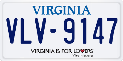 VA license plate VLV9147