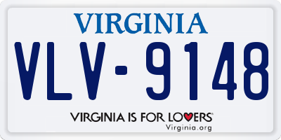 VA license plate VLV9148