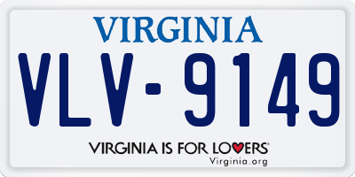 VA license plate VLV9149