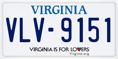 VA license plate VLV9151