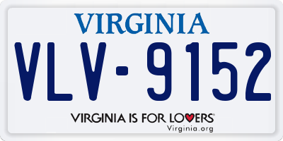 VA license plate VLV9152