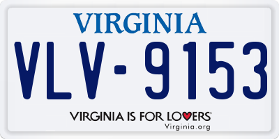 VA license plate VLV9153