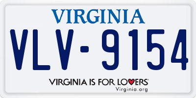 VA license plate VLV9154