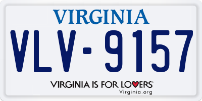 VA license plate VLV9157