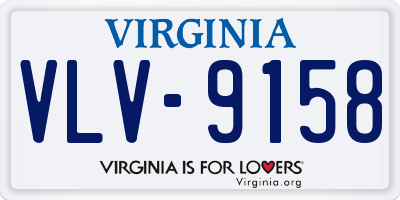 VA license plate VLV9158