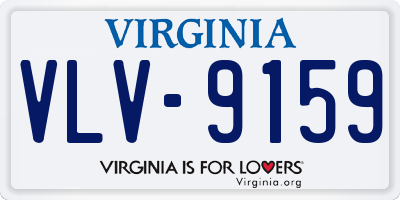 VA license plate VLV9159
