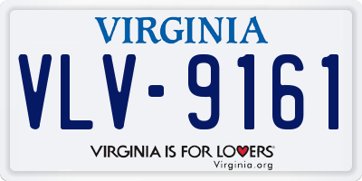 VA license plate VLV9161