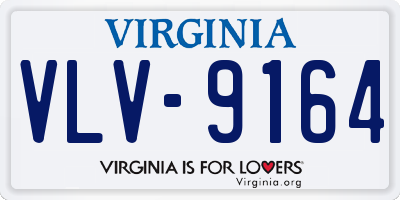 VA license plate VLV9164