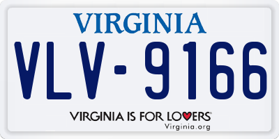 VA license plate VLV9166