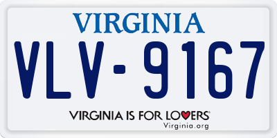 VA license plate VLV9167