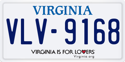 VA license plate VLV9168