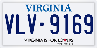 VA license plate VLV9169