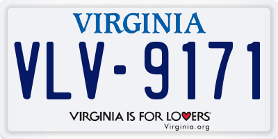 VA license plate VLV9171