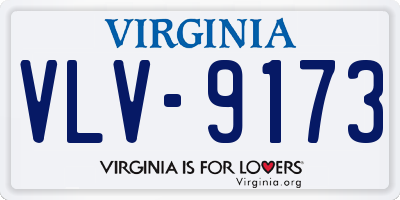 VA license plate VLV9173