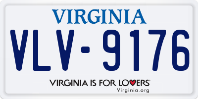 VA license plate VLV9176