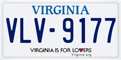 VA license plate VLV9177