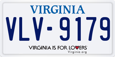 VA license plate VLV9179