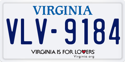 VA license plate VLV9184