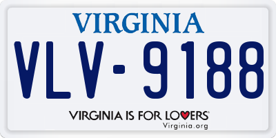 VA license plate VLV9188