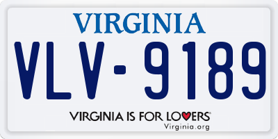 VA license plate VLV9189